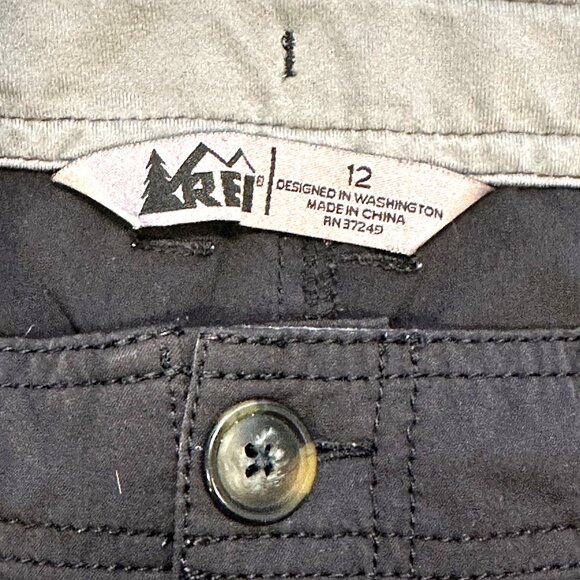 REI Nylon Hiking‎ Pants - Women's 12 - Black - Adjustable Waistband - Pockets - Picture 6 of 8